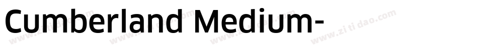 Cumberland Medium字体转换